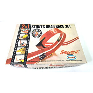 Vintage Aurora Speedline 2 in 1 Stunt & Drag Race Set # 6910